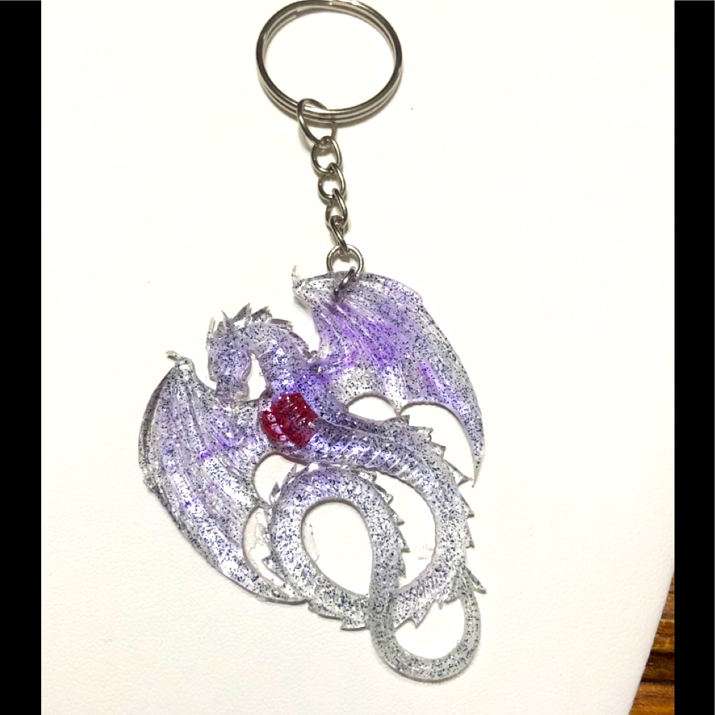 Gorgeous Handmade Dragon Keychain